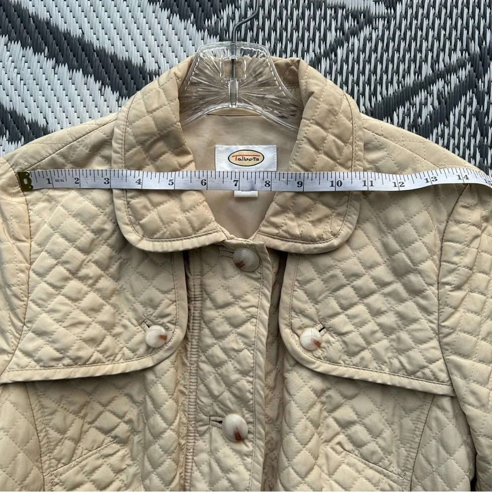 Talbots Quilted Beige Utility Jacket - Picture 7 of 10
